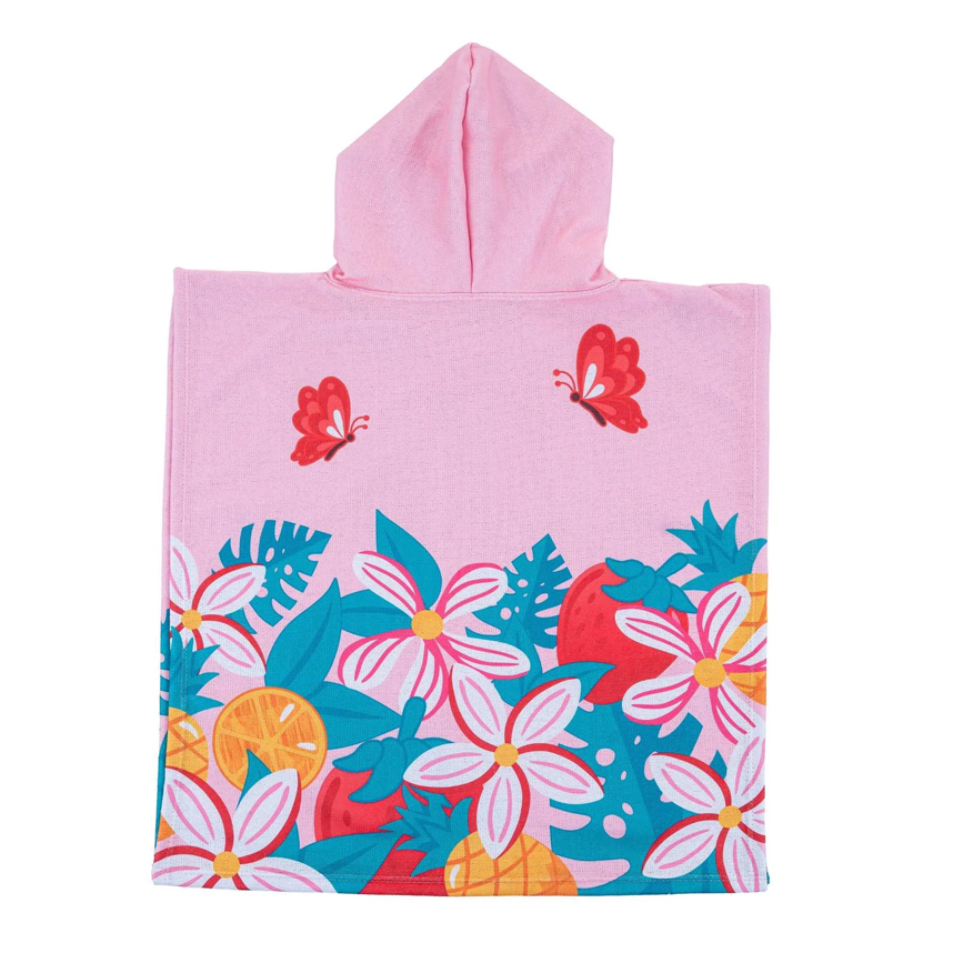 Toalha Poncho Linha Praia Everly Estampa Flamingo