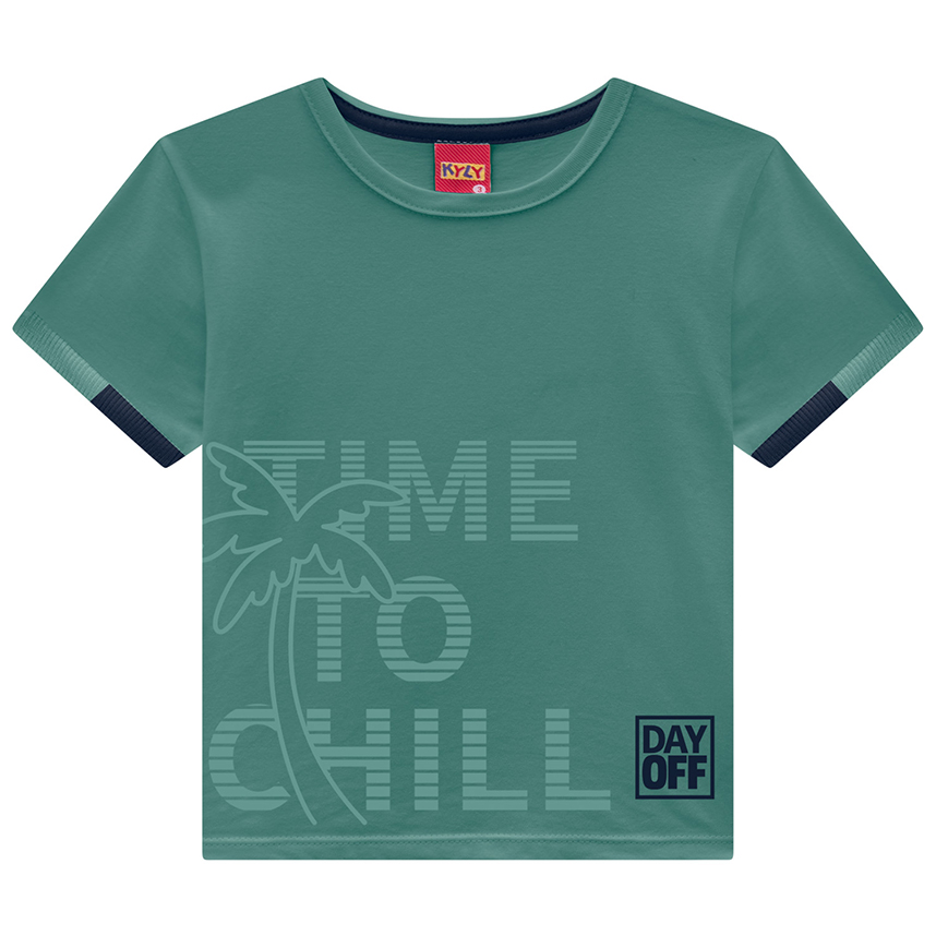 Conjunto Infantil Kyly Camiseta Estampada E Bermuda Conjunto Infantil Kyly Camiseta Estampada E Bermuda