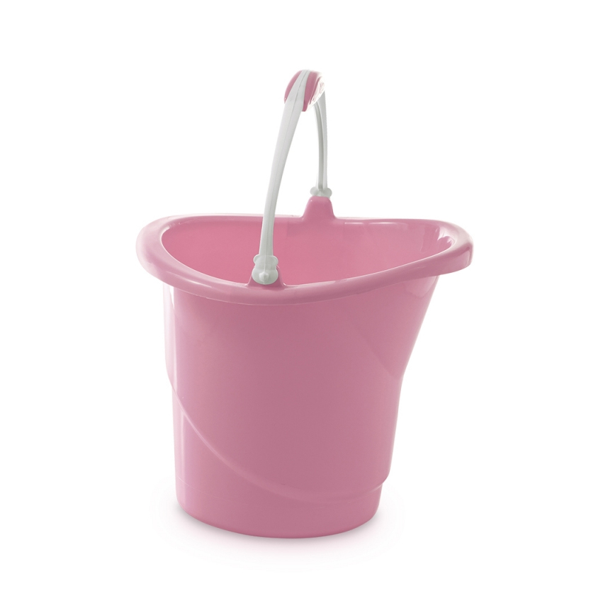 Balde Adoleta Cajovil 13 Litros Rosa Bebê