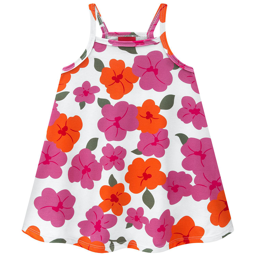 Vestido Infantil Kyly Alcinha Estampa Floral Vestido Infantil Kyly Alcinha Estampa Floral