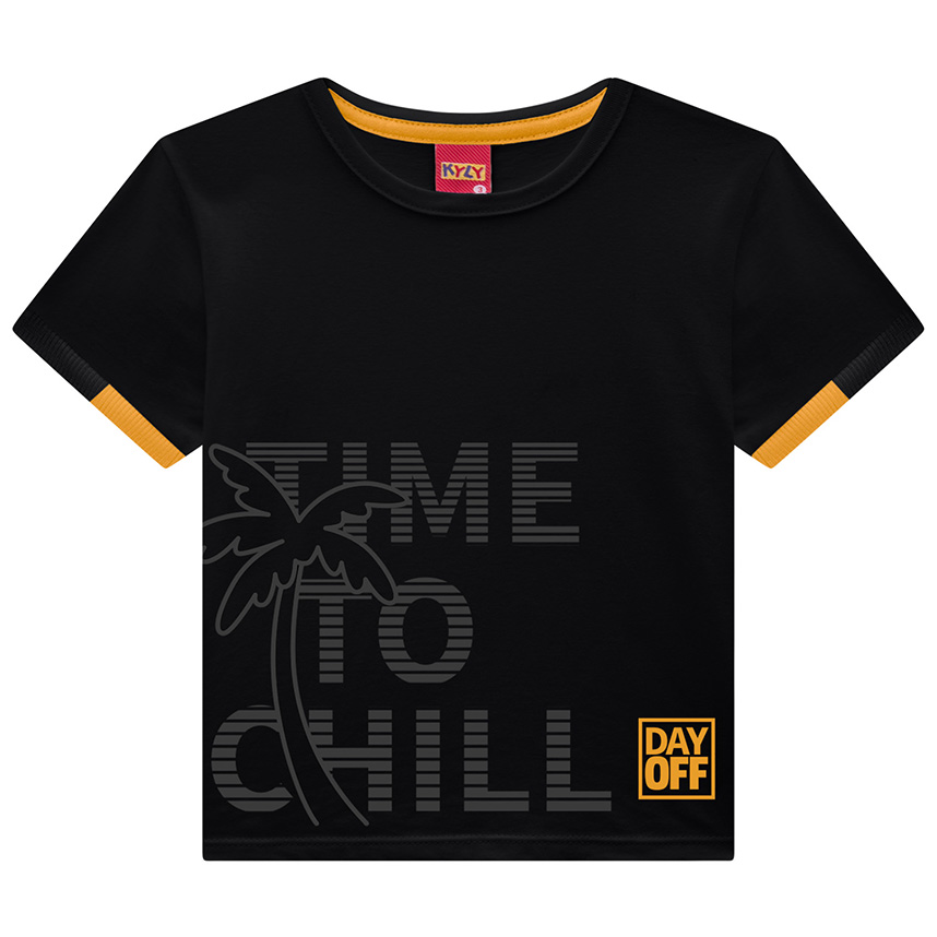 Conjunto Infantil Kyly Camiseta Estampada E Bermuda Conjunto Infantil Kyly Camiseta Estampada E Bermuda