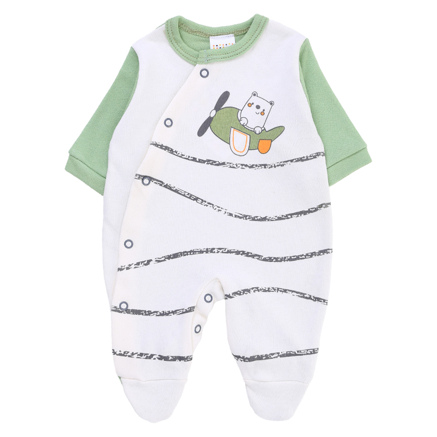 Macacão Longo Petutinha Bordado Urso Avião