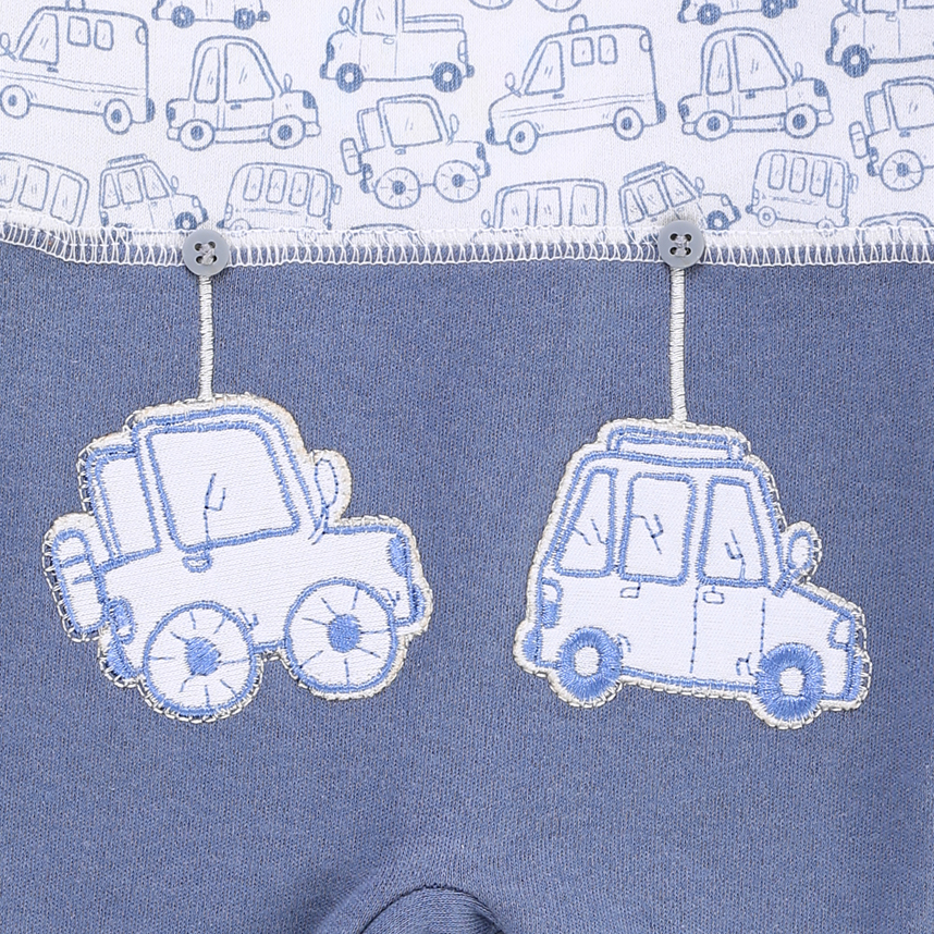 Macacão Bebê Longo Petutinha Estampa E Bordado Carros Macacão Bebê Longo Petutinha Estampa E Bordado Carros