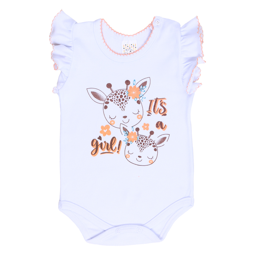 Kit Body Bebê Petutinha Estampa Girafa 3 Peças Kit Body Bebê Petutinha Estampa Girafa 3 Peças