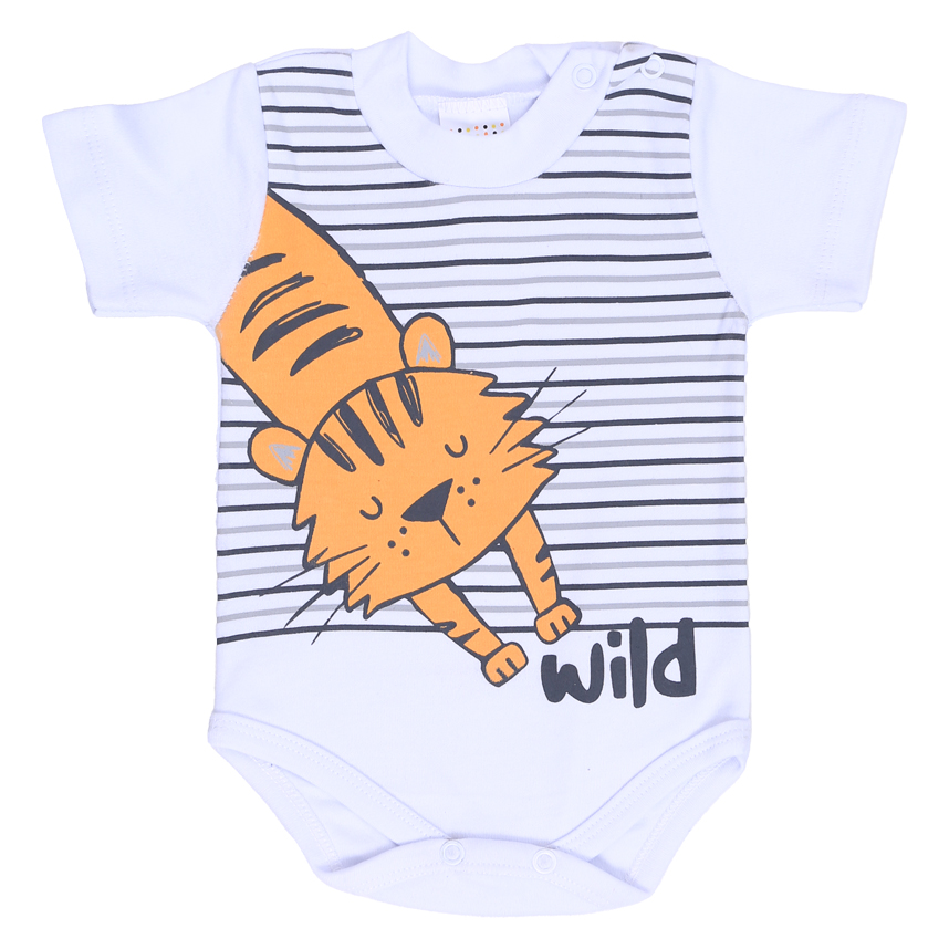 kit Body Bebê Petutinha Estampa Tigre Wild Roar 3 Peças kit Body Bebê Petutinha Estampa Tigre Wild Roar 3 Peças
