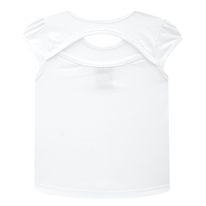 Blusa Infantil Kyly Meia Malha Estampa Coração E Lantejoula