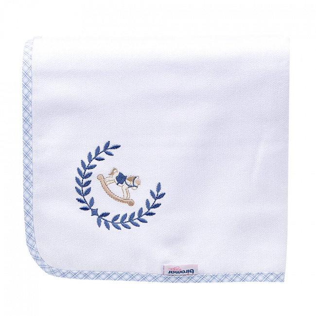 Cueiro Bebê Biramar Bordado Bordado Cavalo Flanelado