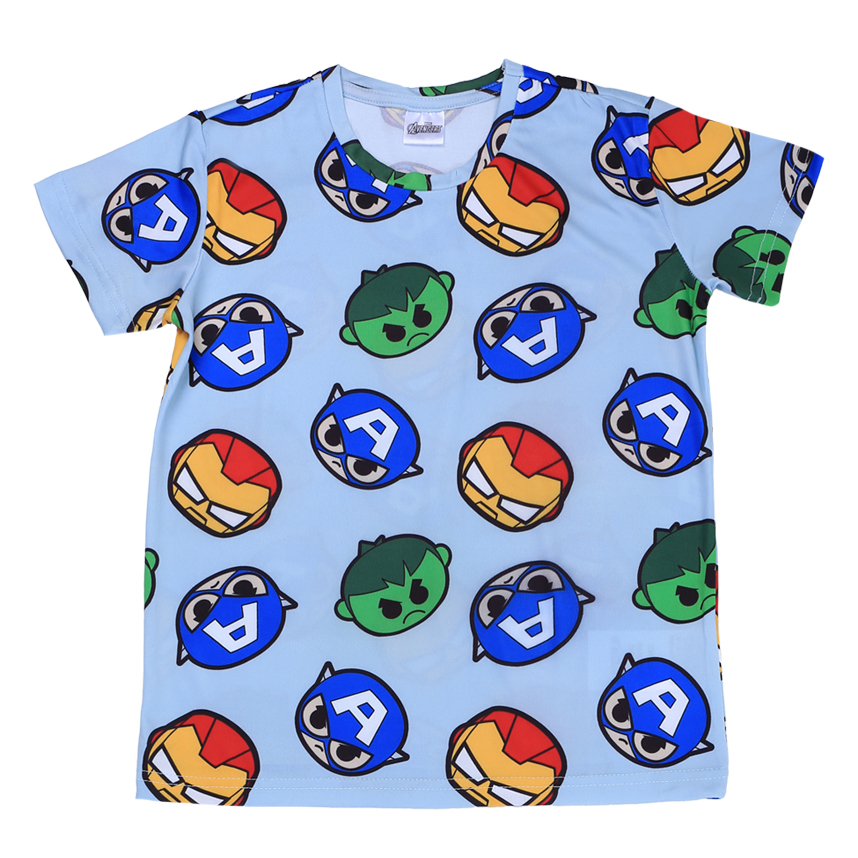 Pijama Curto Infantil Cae Estampa Vingadores Marvel
