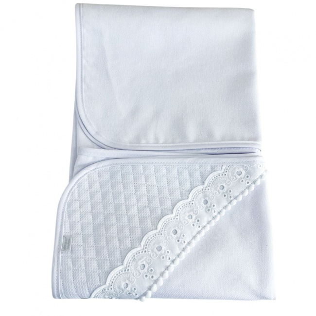 Cueiro Bebê Biramar Babado Matelassado Cueiro Bebê Biramar Babado Matelassado