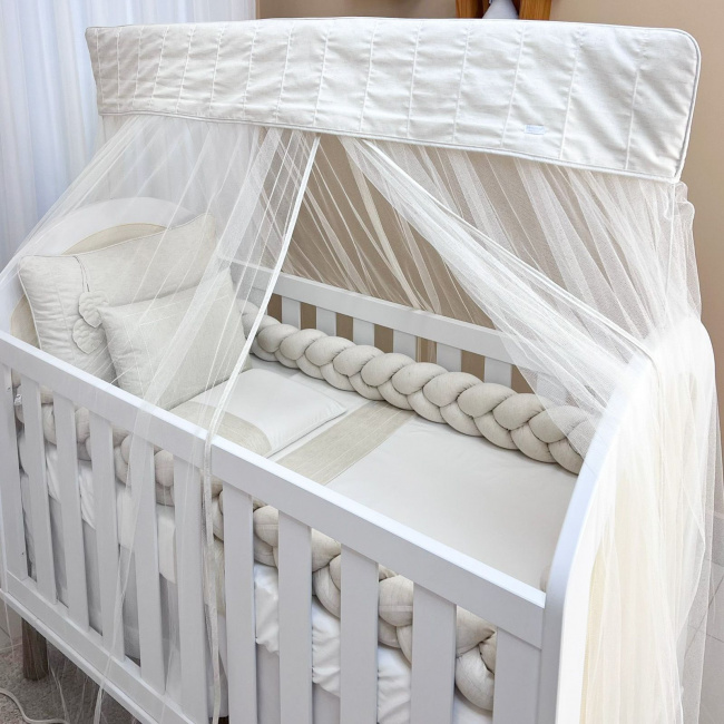 Kit Berço Biramar Trança Clássico 08 Peças