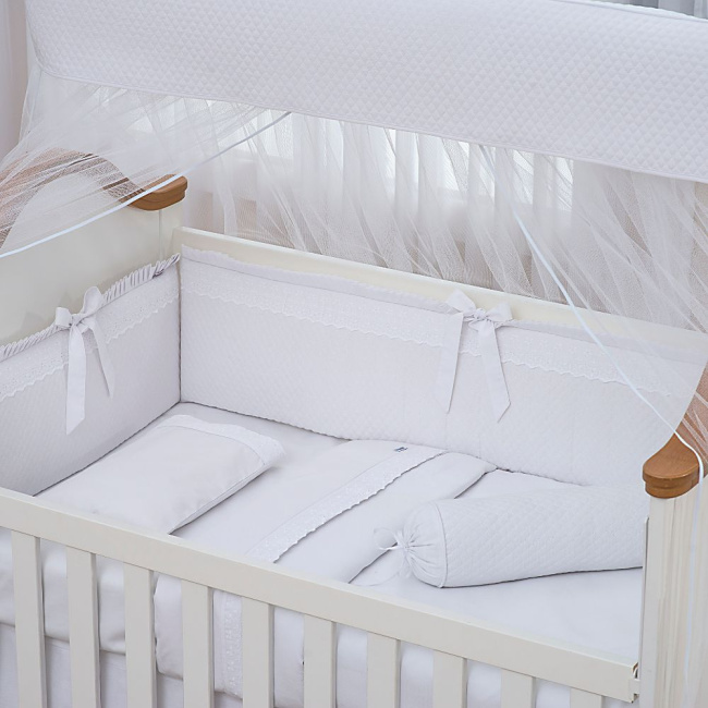 Mosquiteiro Biramar Com Capa Viés Matelasse 2 Peças