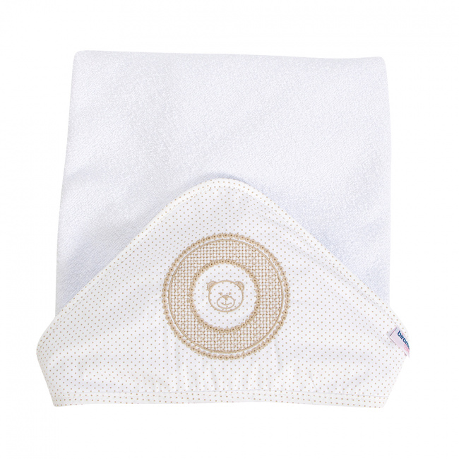 Toalha De Bebê Biramar Bordado Flores Com Capuz