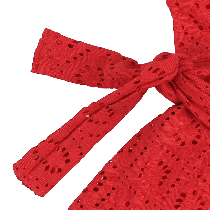 Vestido Infantil Kookabu Manga Laise Com Faixa Na Cintura