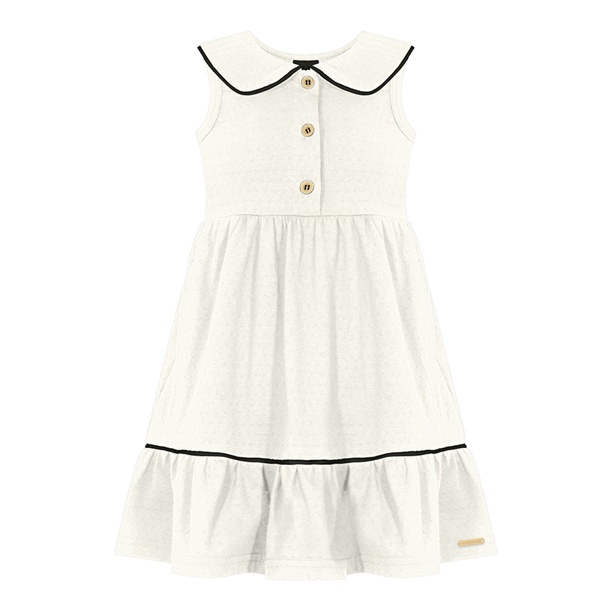 Vestido Infantil Alakazoo Gola Princesa Detalhe Babado Vestido Infantil Alakazoo Gola Princesa Detalhe Babado