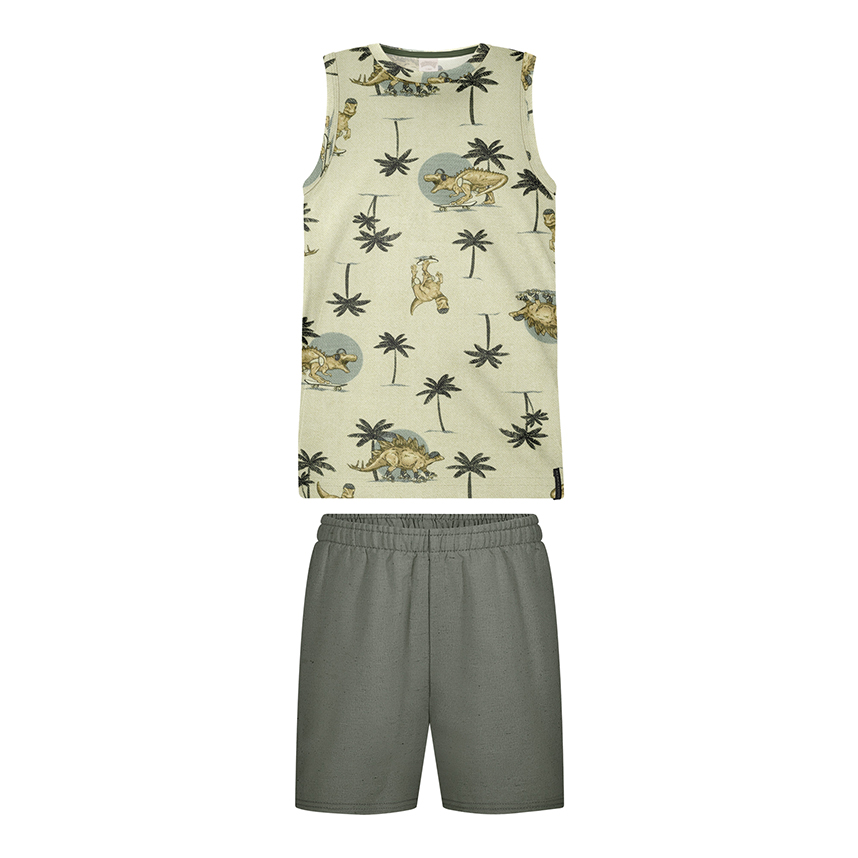 Conjunto Infantil Alakazoo Regata Estampada E Bermuda Conjunto Infantil Alakazoo Regata Estampada E Bermuda