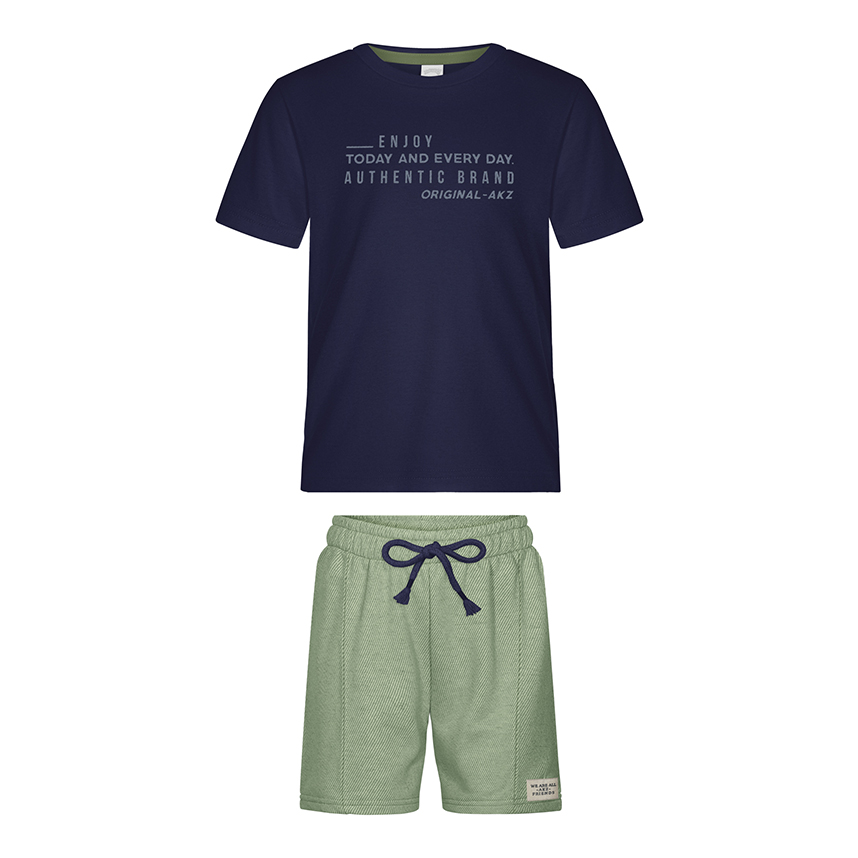 Conjunto Infantil Alakazoo Camiseta E Bermuda Moletom Conjunto Infantil Alakazoo Camiseta E Bermuda Moletom