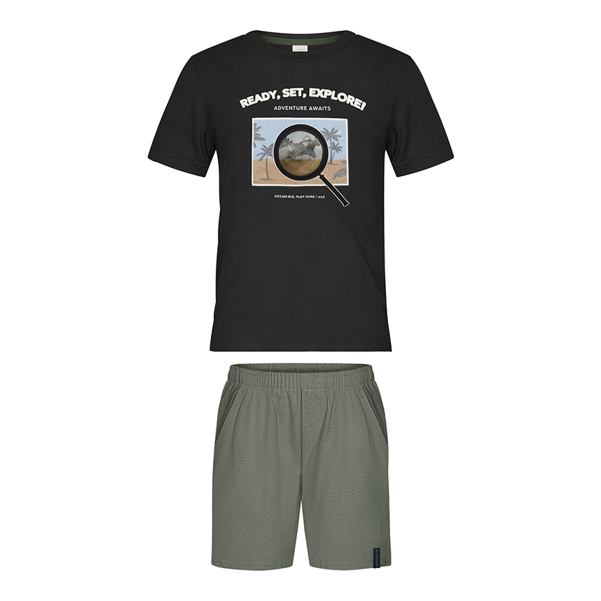 Conjunto Infantil Alakazoo Camiseta E Bermuda Ecotex Conjunto Infantil Alakazoo Camiseta E Bermuda Ecotex