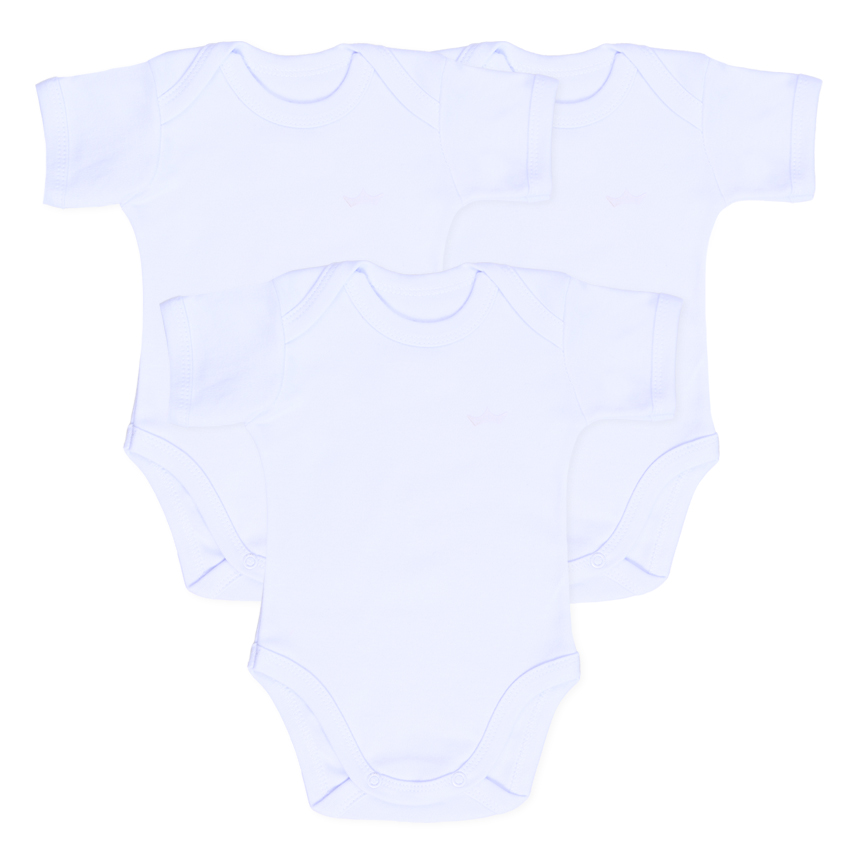 Kit Body Bebê Best Club Manga Curta Com 3 Peças