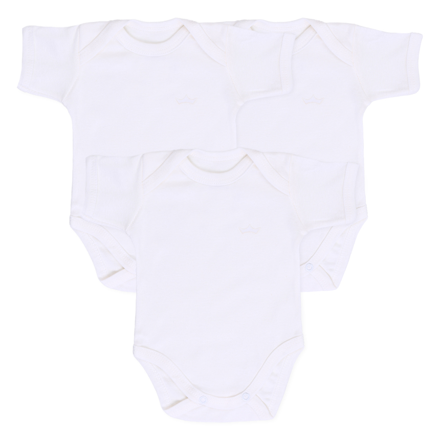 Kit Body Bebê Best Club Manga Curta Com 3 Peças