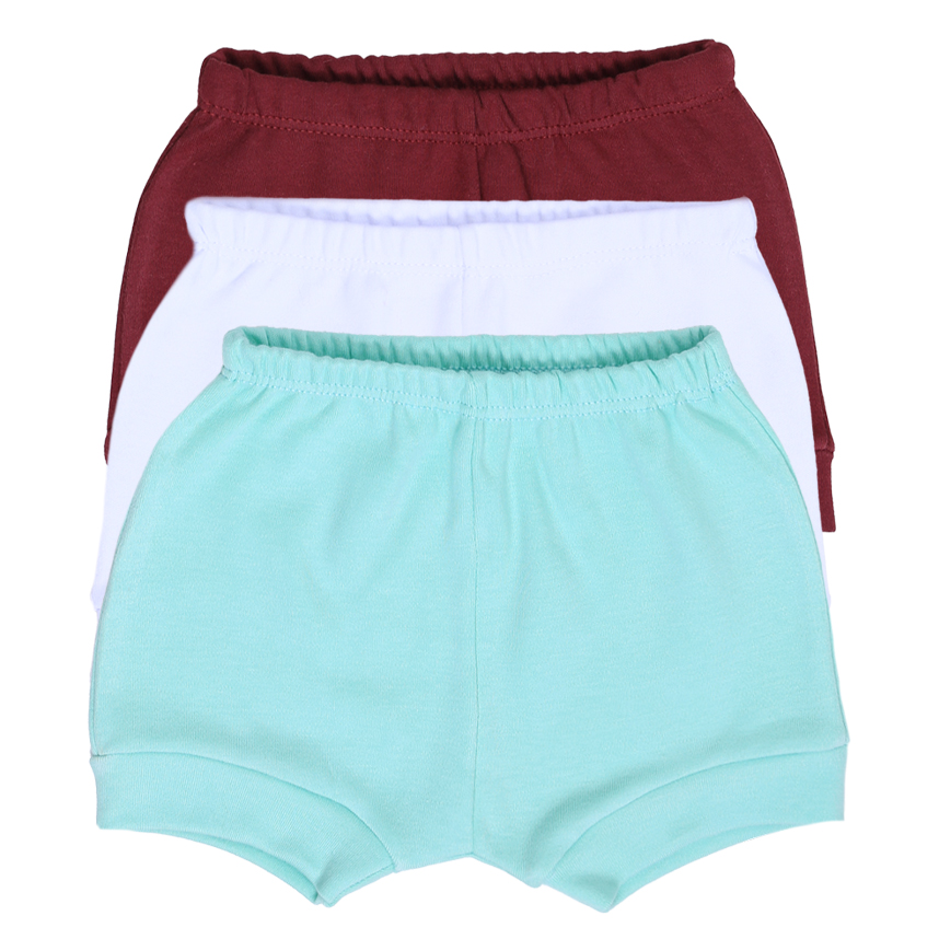 Kit Short Bebê Best Club Suedine Fio 40 Com 3 Peças