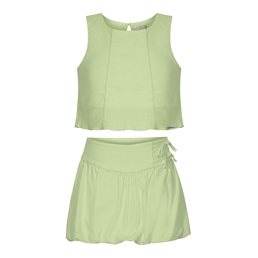 Conjunto Infantil Alakazoo Cropped  Regata E Saia Balonê Conjunto Infantil Alakazoo Cropped  Regata E Saia Balonê