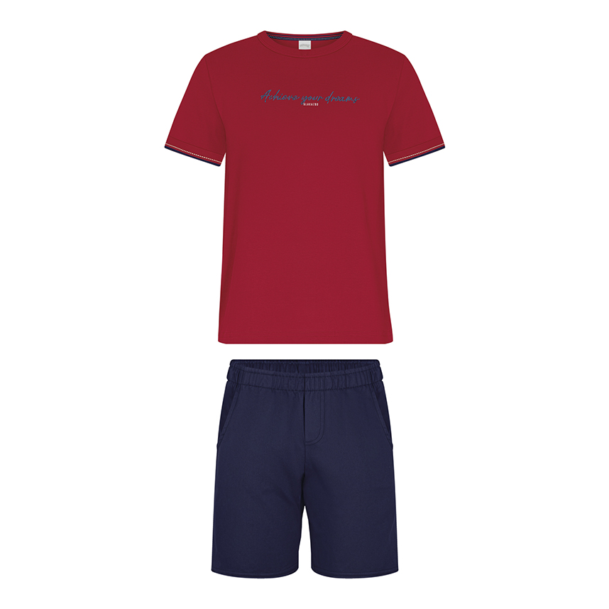 Conjunto Infantil Alakazoo Camiseta Meia Malha E Bermuda Conjunto Infantil Alakazoo Camiseta Meia Malha E Bermuda