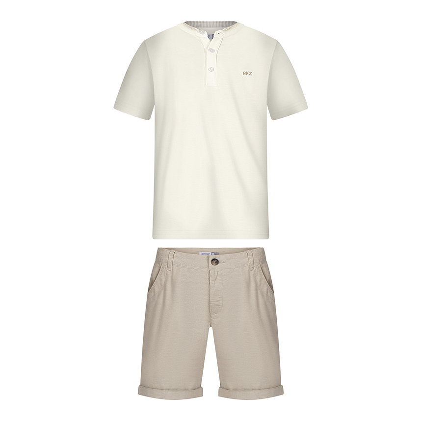 Conjunto Infantil Alakazoo Camisa Gola Padre E Bermuda Conjunto Infantil Alakazoo Camisa Gola Padre E Bermuda