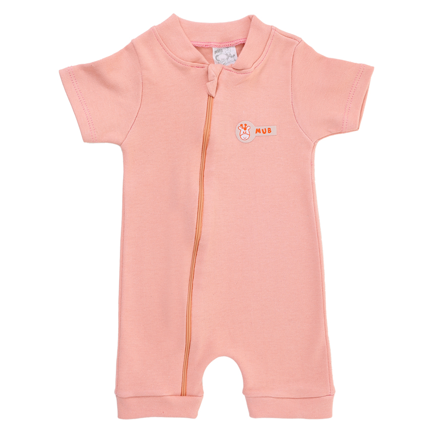 Macacão Curto Mub Tecido Em Suedine Liso