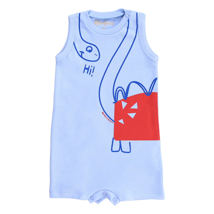 Banho De Sol Curto Bebê Bambino Estampa Dinossauro