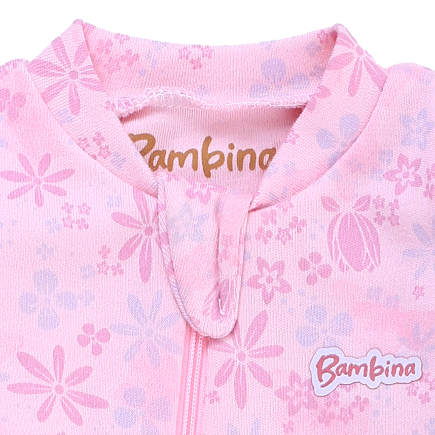 Macacão Longo Bebê Bambino Estampa Flores Em Suedine Macacão Longo Bebê Bambino Estampa Flores Em Suedine