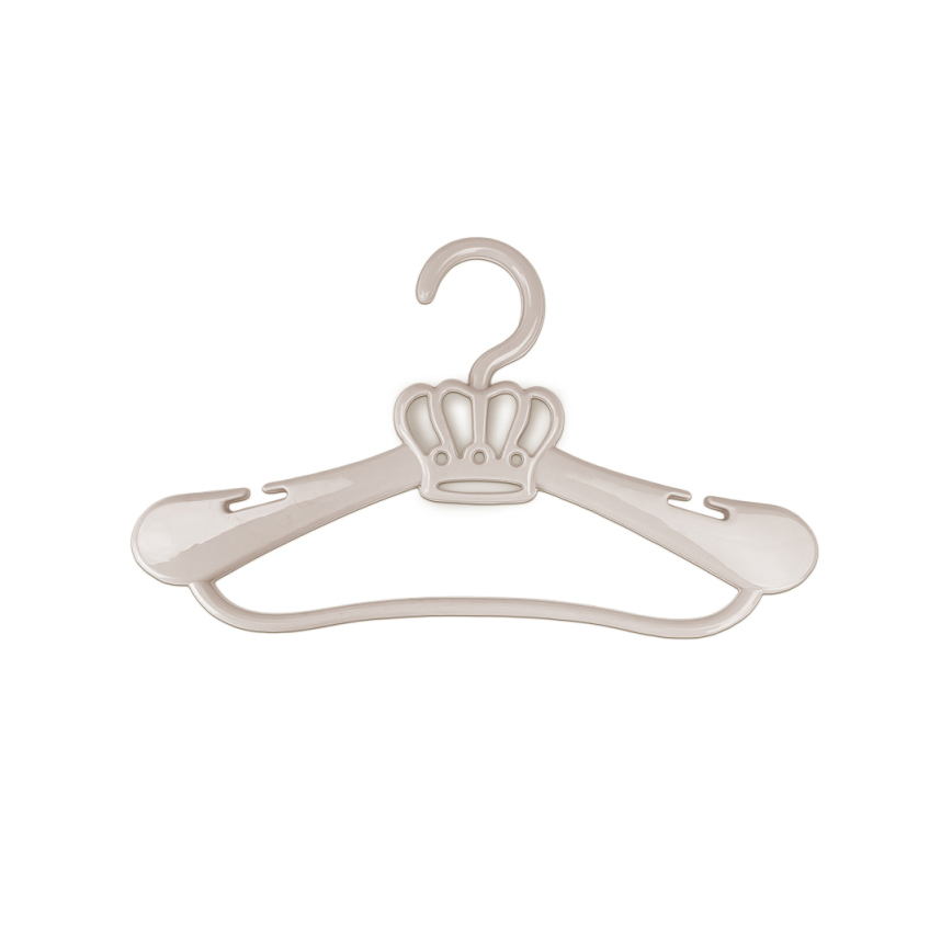 Cabide Infantil Adoleta Cajovil Coroa Bege 2 Peças