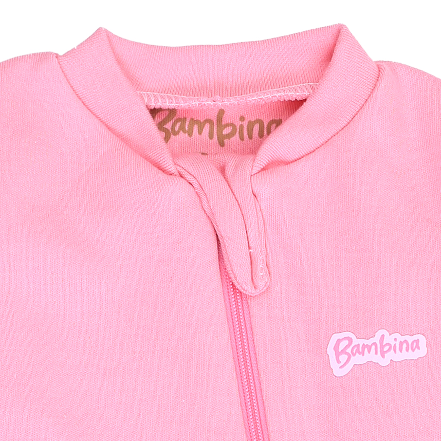 Macacão Longo Bebê Bambino Liso Em Suedine