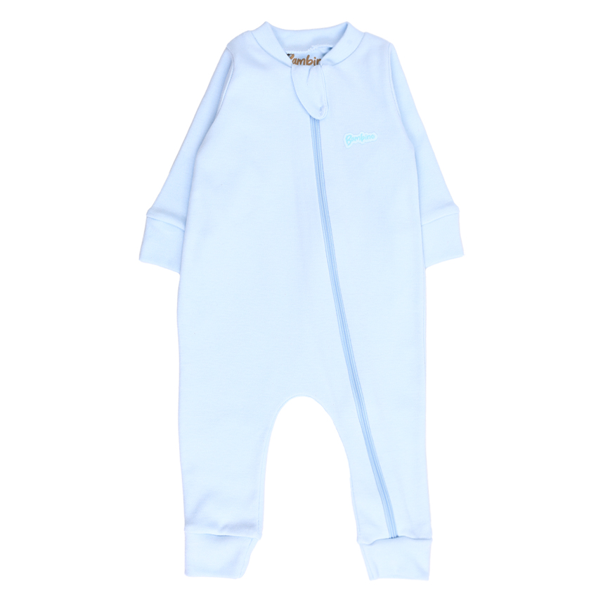 Macacão Longo Bebê Bambino Liso Em Suedine