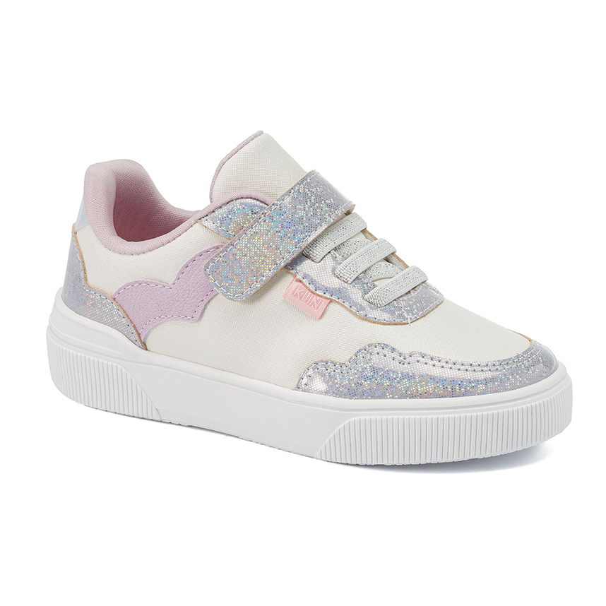Tênis Infantil Klin Cadarço E Velcro Com Glitter