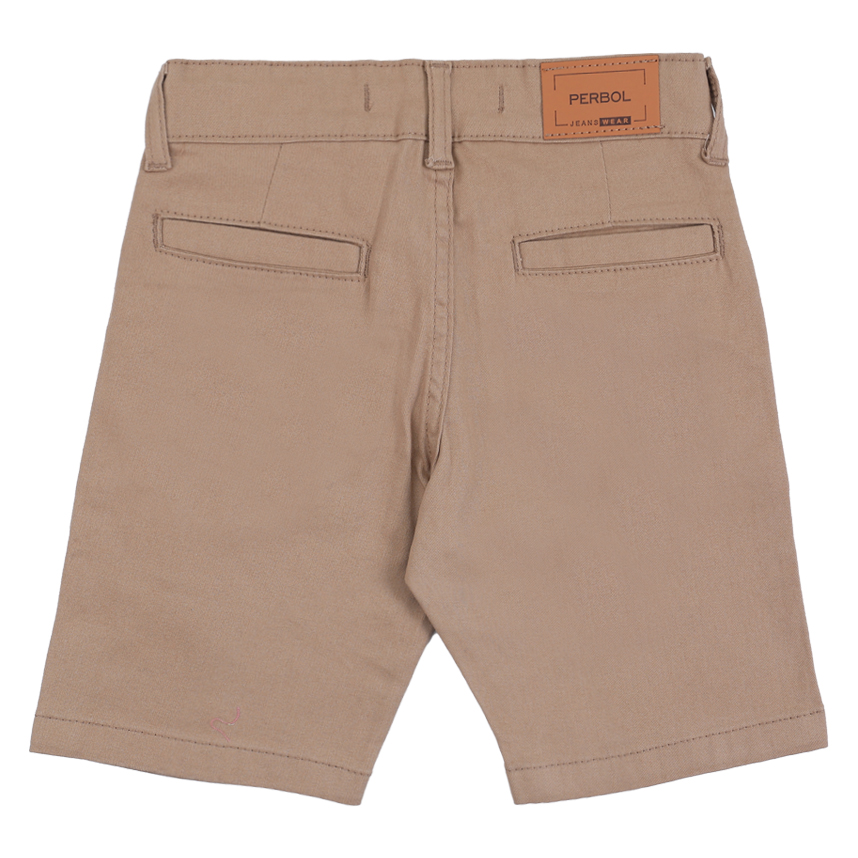 Bermuda Sarja Infantil Perbol Básica Com Passante E Botão Bermuda Sarja Infantil Perbol Básica Com Passante E Botão