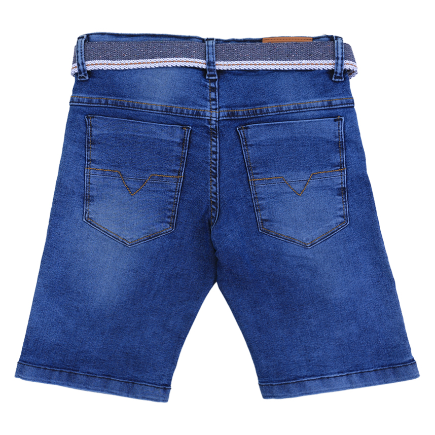 Bermuda Jeans Infantil Perbol Used Leve Com Cinto Bermuda Jeans Infantil Perbol Used Leve Com Cinto