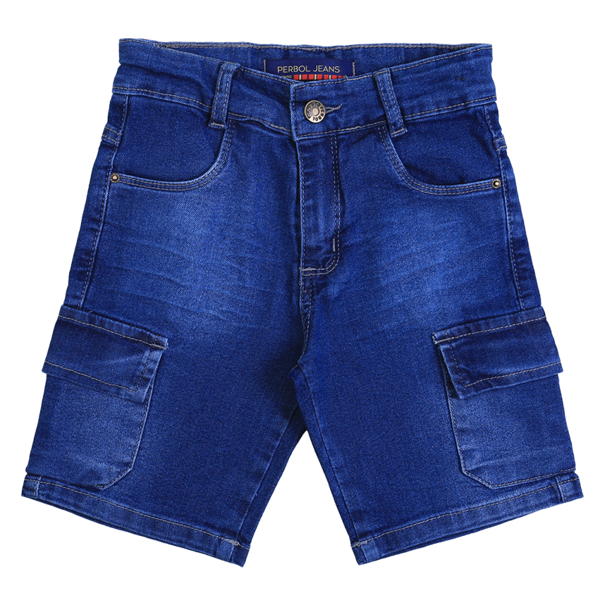 Bermuda Jeans Juvenil Perbol Bolso Cargo