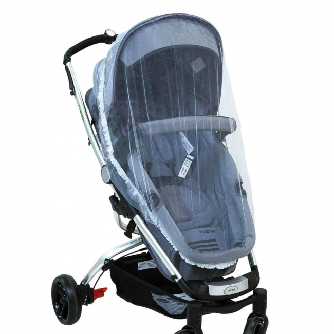 Mosquiteiro Biramar Para Carrinho Universal Elástico Branco