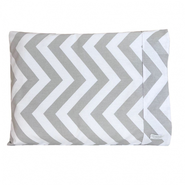 Fronha Para Berço Biramar Estampa Chevron Cinza Fronha Para Berço Biramar Estampa Chevron Cinza