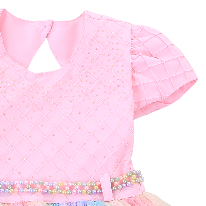 Vestido Infantil Menina Bonita Borboleta E Saia Arco Íris
