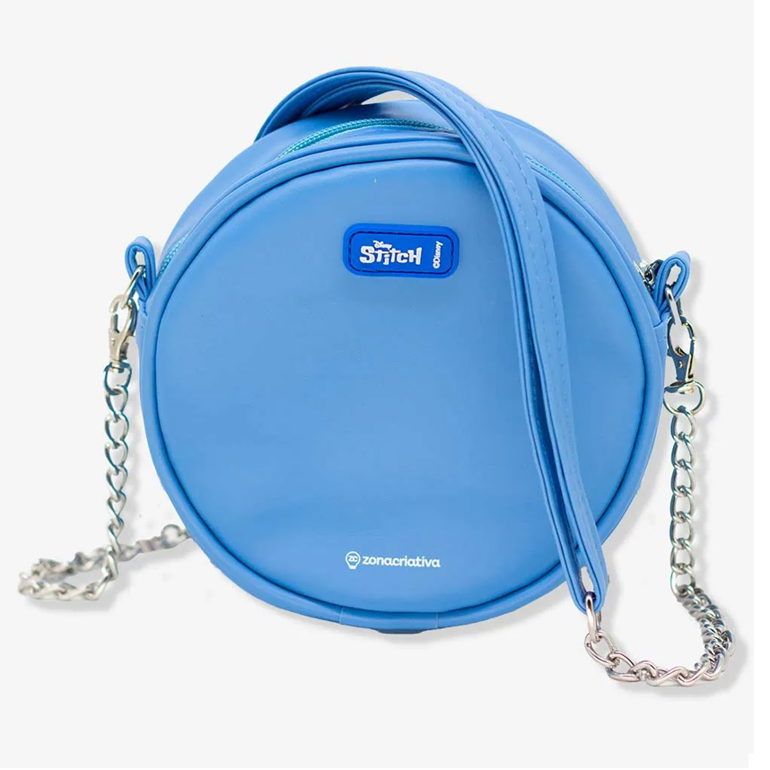 Bolsa Redonda Infantil Zona Criativa Stitch