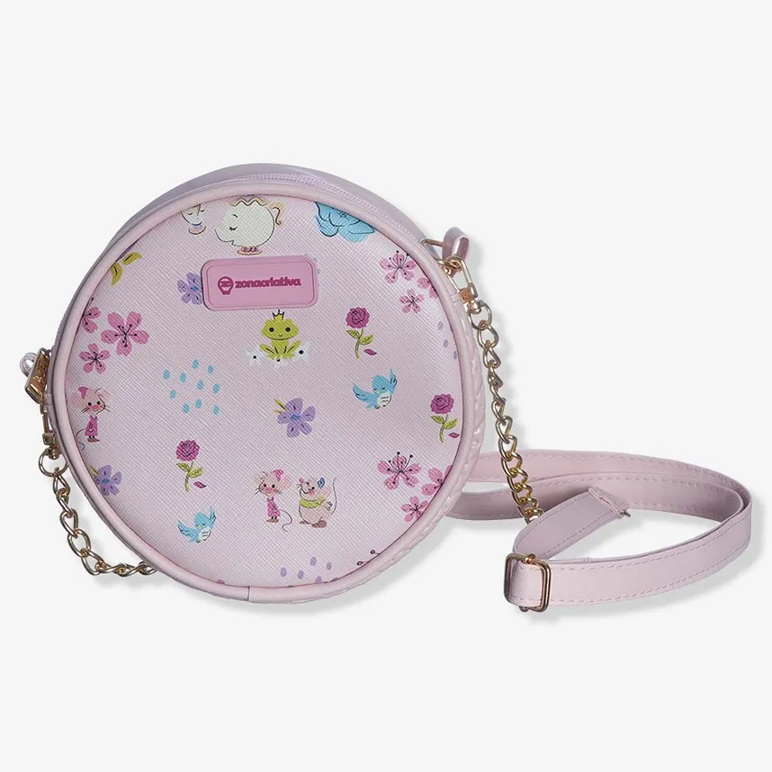 Bolsa Redonda Infantil Zona Criativa Princesas Disney