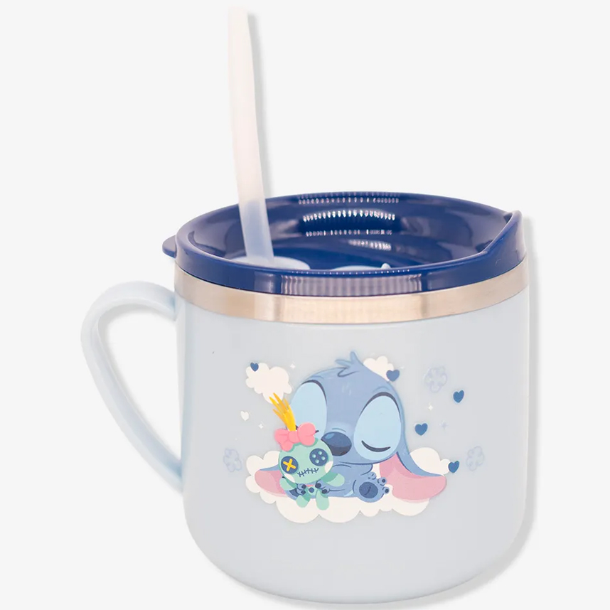 Caneca Flip Infantil Zona Criativa  Stitch Disney 250 ml