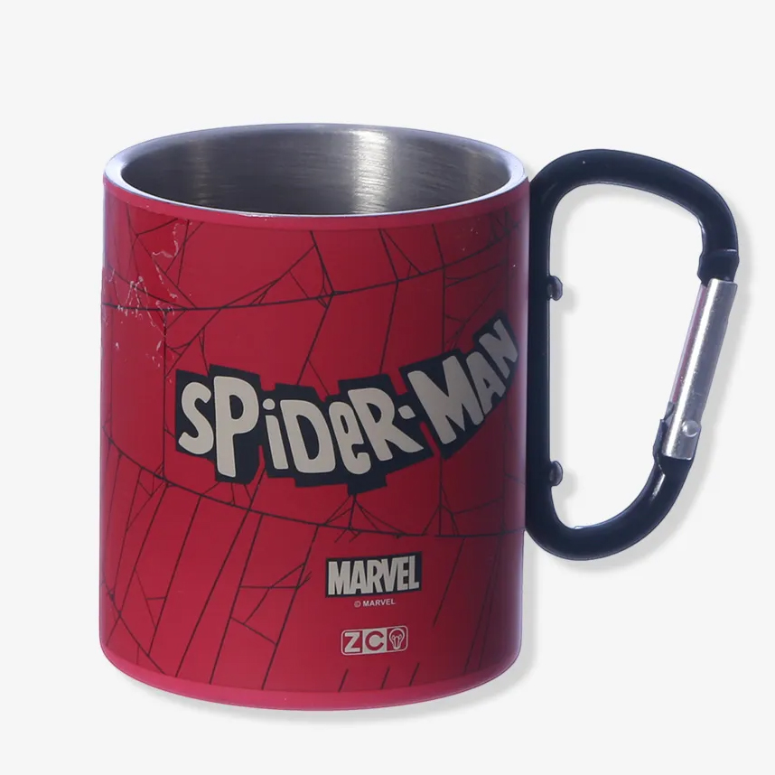 Caneca Mosquetão Infantil Zona Criativa Homem Aranha 300 ml