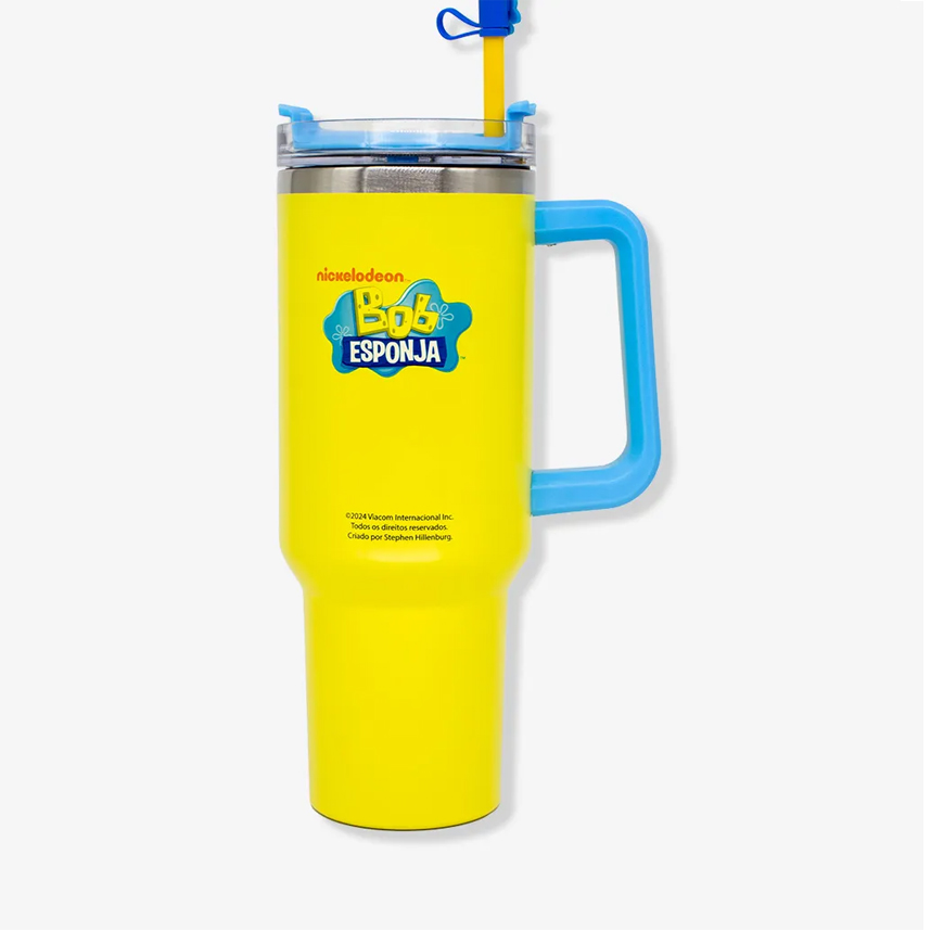 Copo Térmico Zona Criativa Tumbler Bob Esponja 1150 Litros