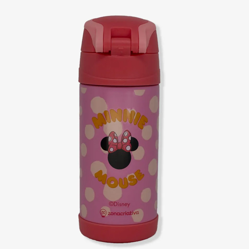Garrafa Zona Criativa Top Handle Minnie Mouse 350 ml