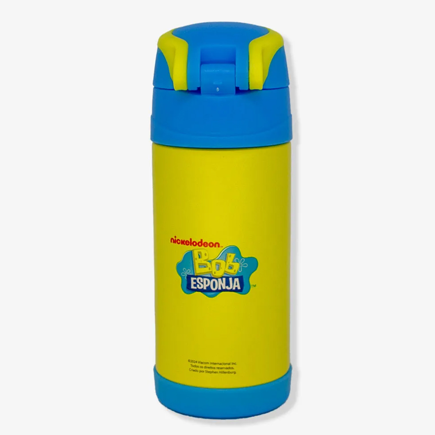 Garrafa Térmica Zona Criativa Top Handle Bob Esponja 350 ml
