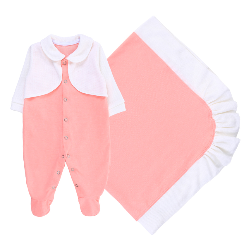 Saída Maternidade Ternura Menina Estampa Floral 2 Peças