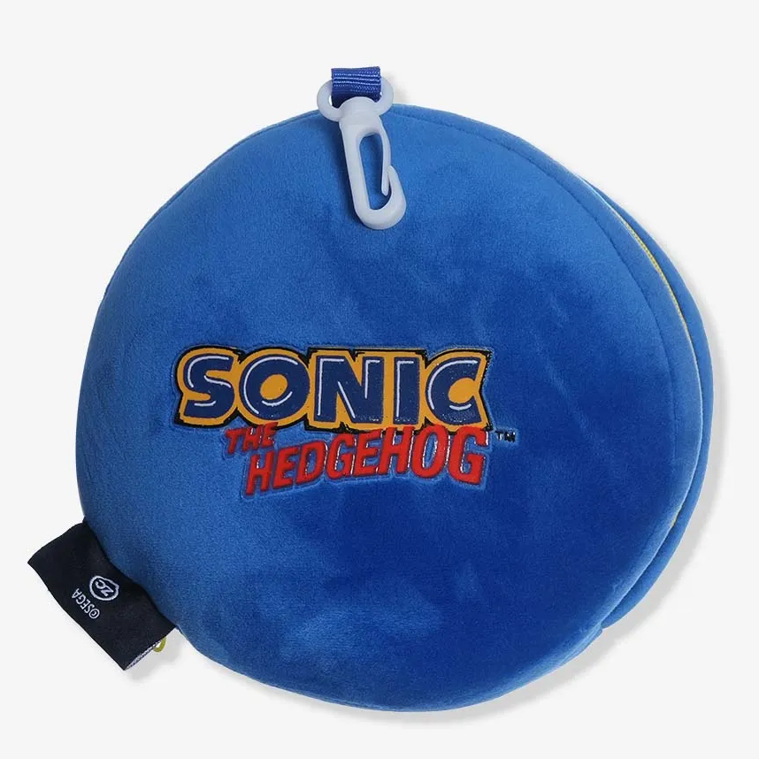 Almofada Infantil Zona Criativa Com Tapa Olho Sonic