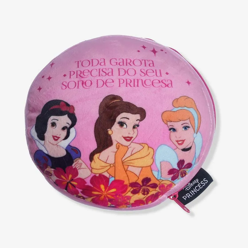 Almofada Infantil Zona Criativa Com Tapa Princesas Disney